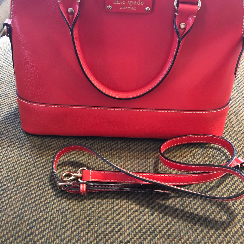 Kate Spade Red Medium Handbag, satchel